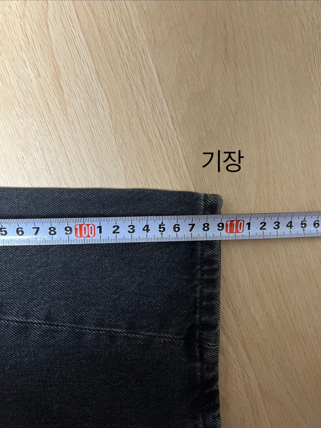 선플라워 와이드 트위스트 데님 워시드 블랙 흑청 32/32 상품이미지9