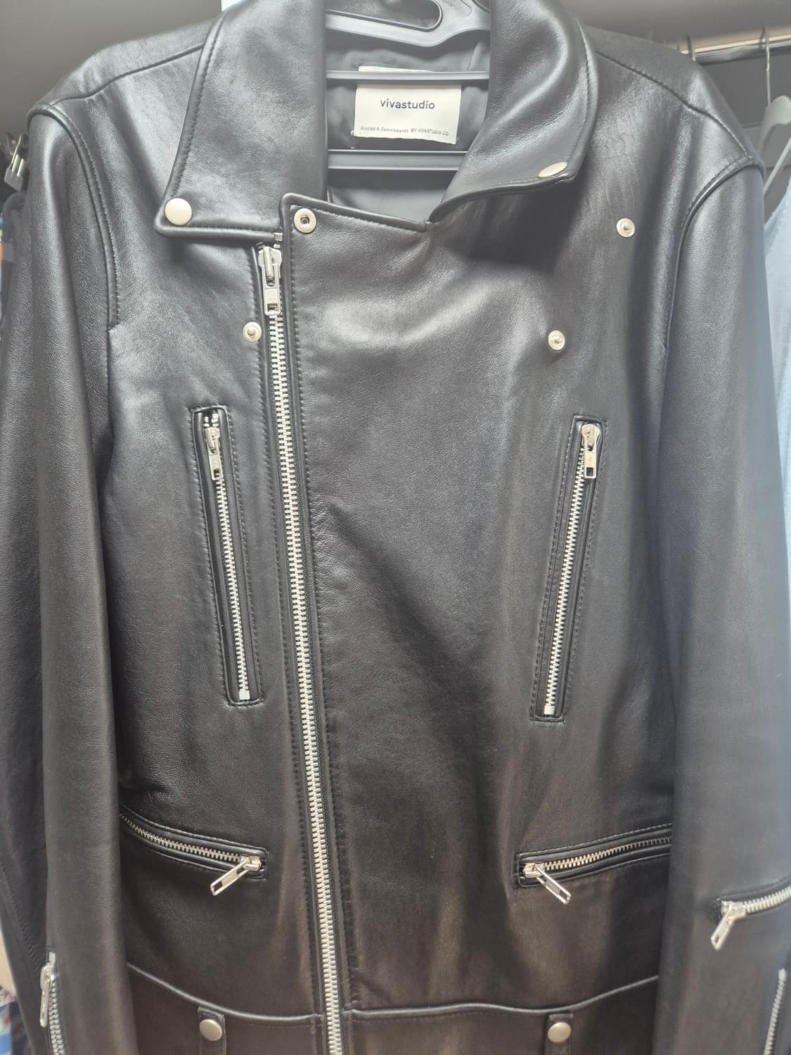 비바스튜디오 천연가죽 라이더 자켓 상품이미지2