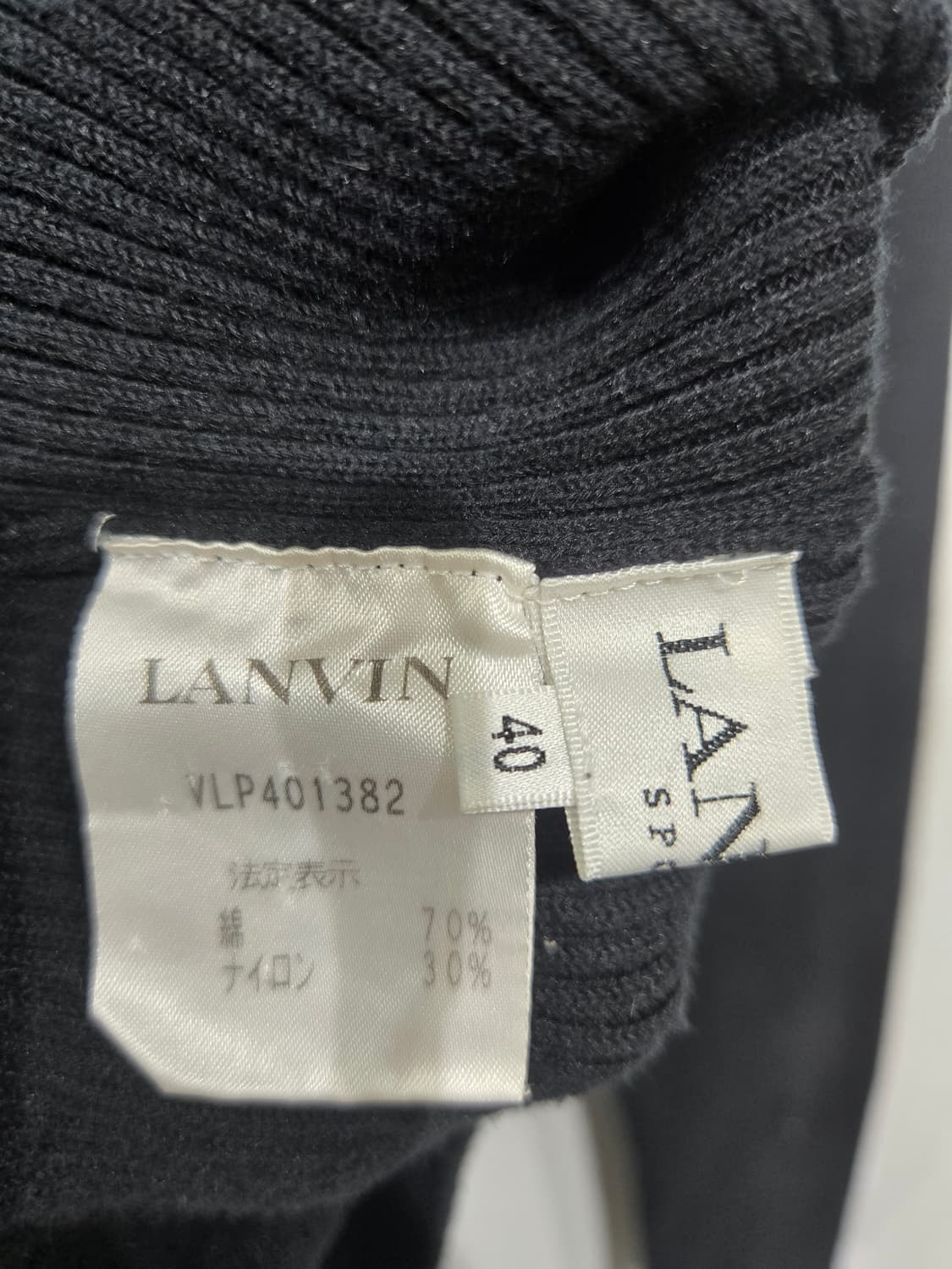 랑방 블랙 하이넥 니트 풀오버 상품이미지5