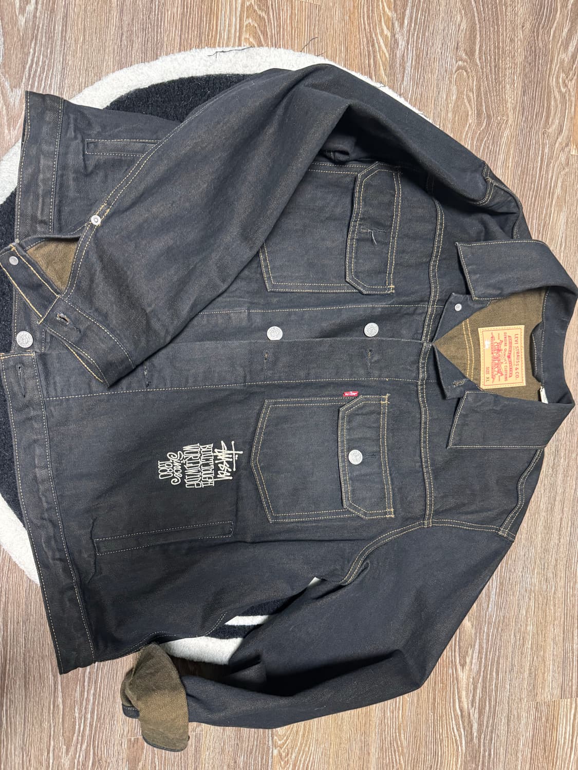 Stussy x Levi's Crispy Rinse Trucker  상품이미지1