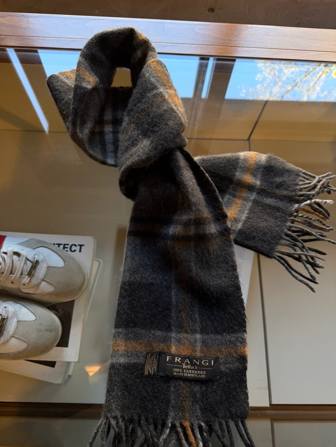 FRANGI 스코티쉬 캐시미어 머플러 상품이미지1