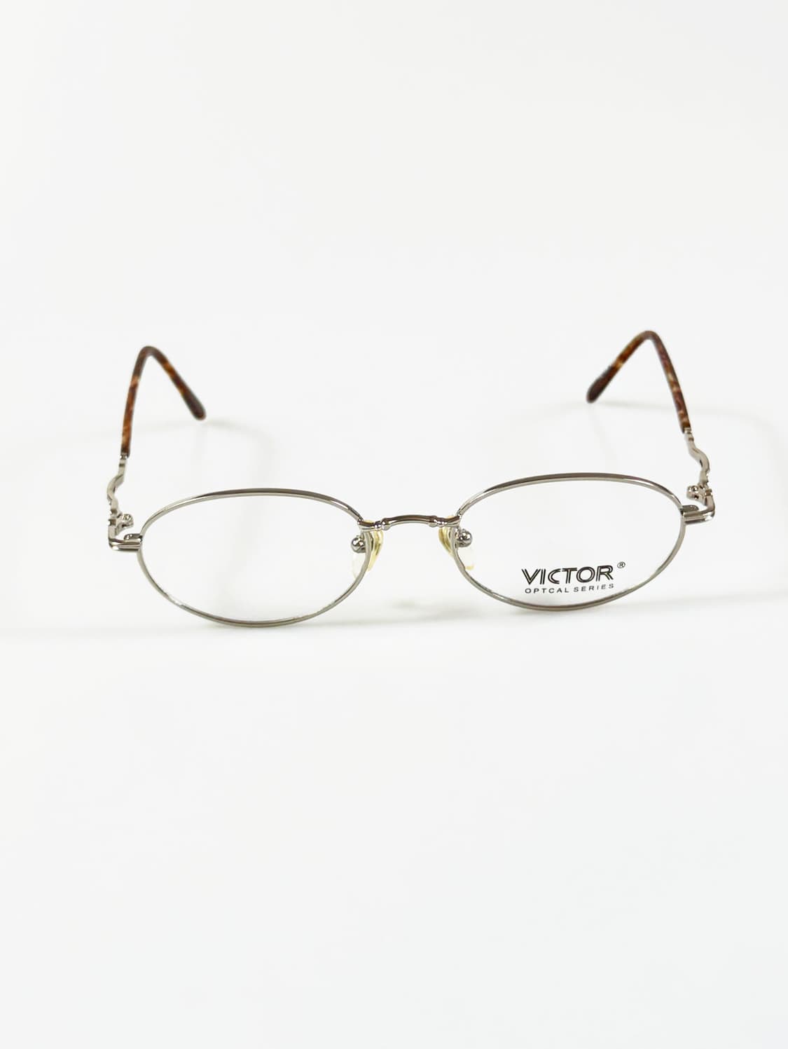 90s VICTOR 실버 슬림 라운드 빈티지 안경 상품이미지1