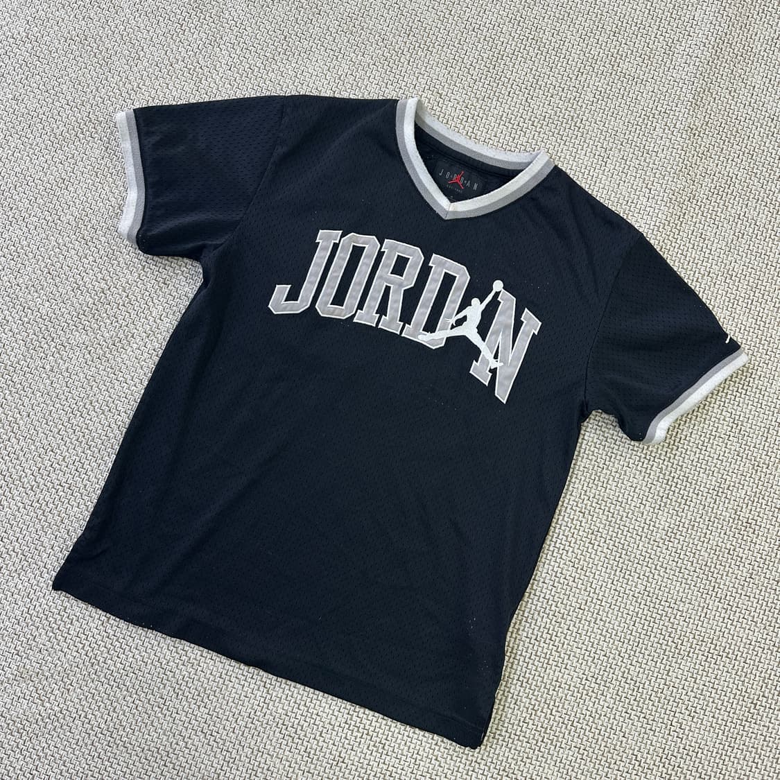 M 조던 주니어 블랙 메쉬 농구 티셔츠 0409D 상품이미지1
