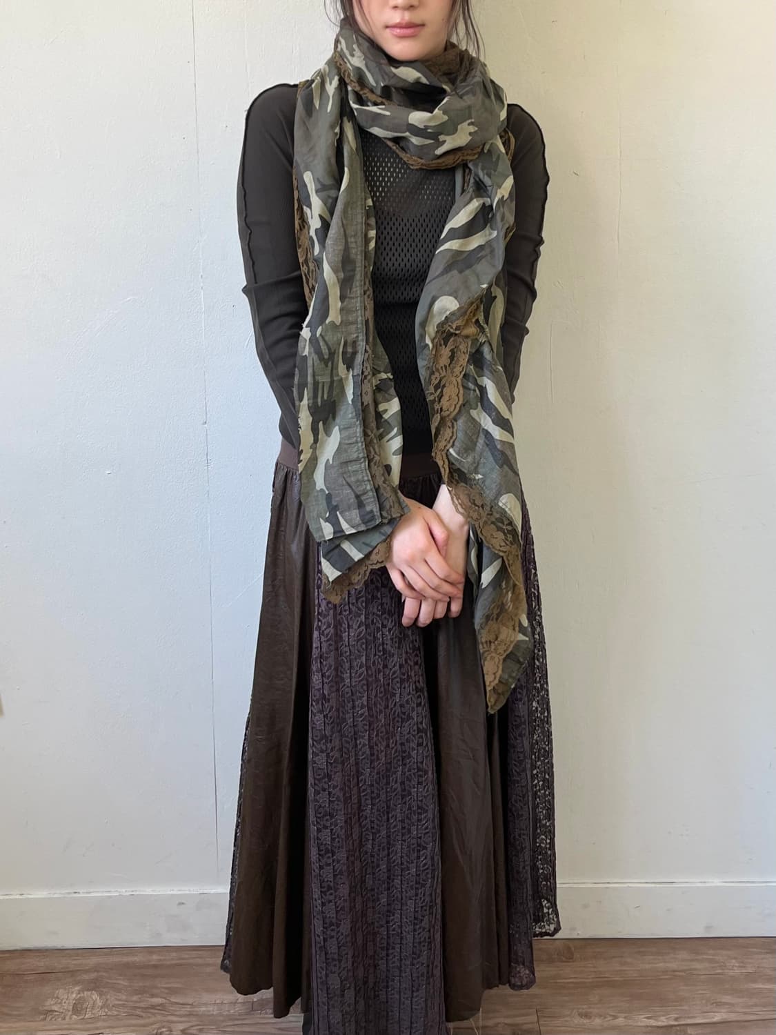 밀리터리 레이스 머플러  상품이미지6