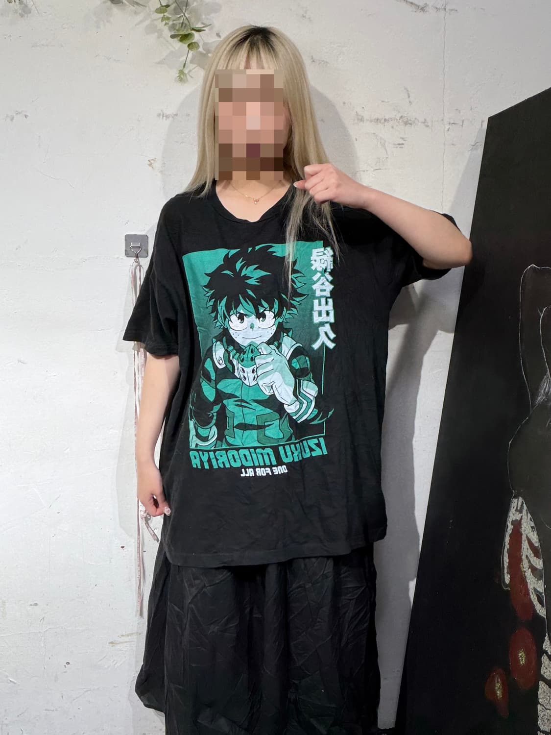 나히아 미도리아 이즈쿠 프린팅 반팔 티셔츠 XL 상품이미지2
