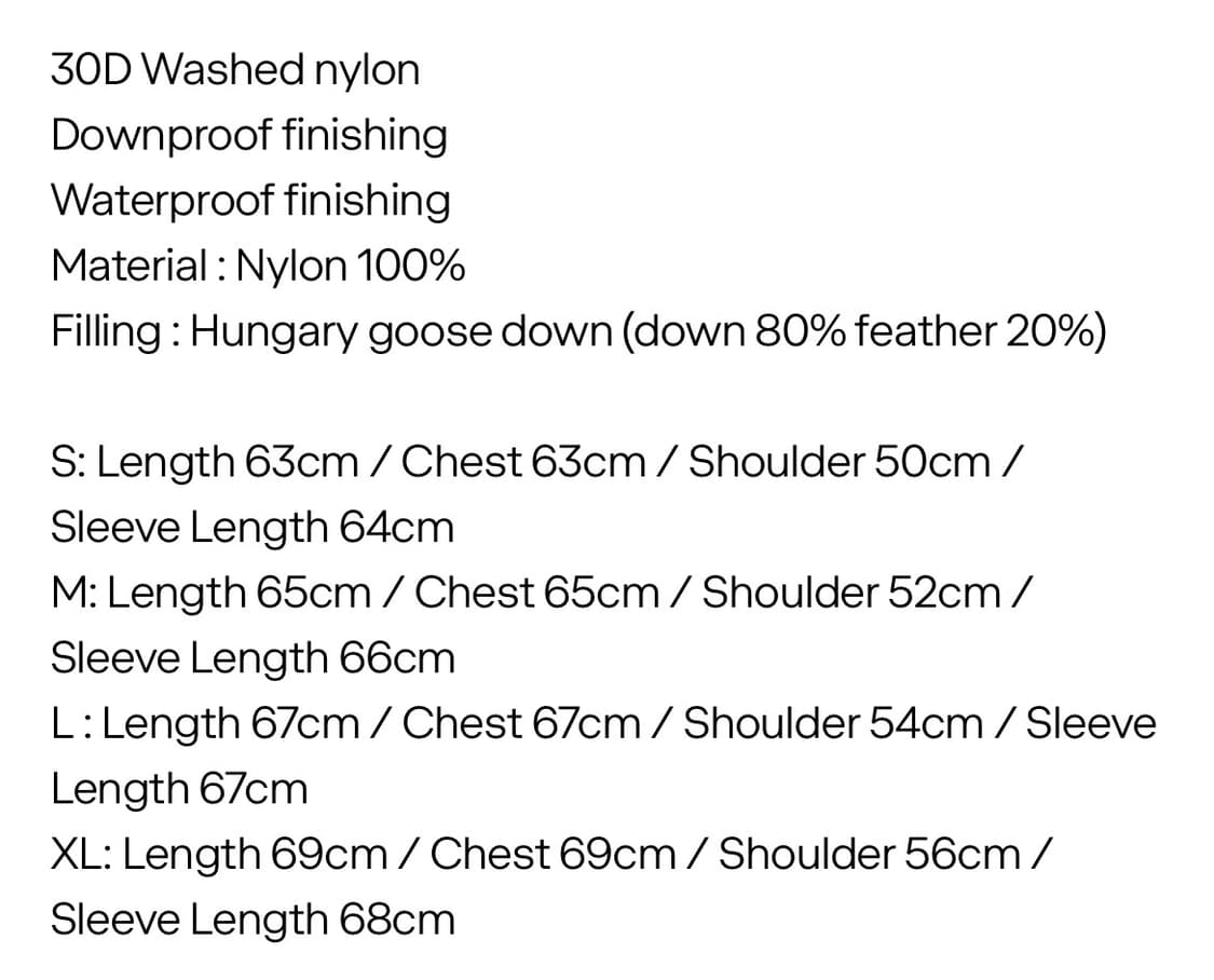 fetch 구스 패딩 M 그린 상품이미지10