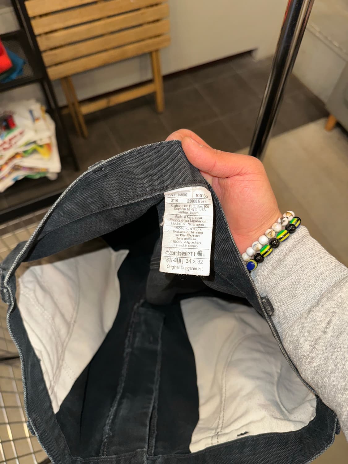 00’s Carhartt canvas distressed work PT 상품이미지10