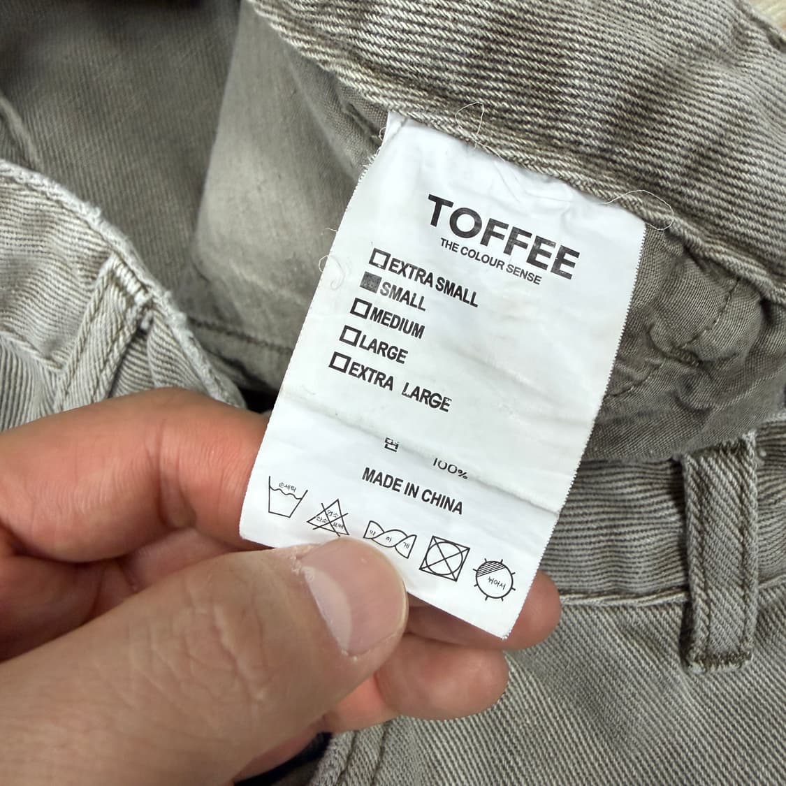 (S)토피TOFFEE 와이드 카고팬츠(그레이) 상품이미지4