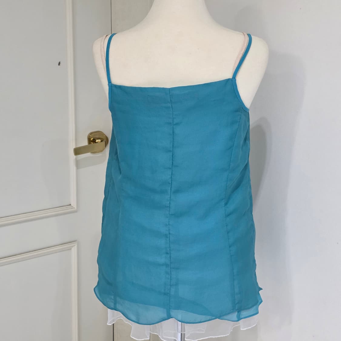 매긴나잇브릿지 민트모리걸 셔링 슬리브리스 상품이미지6