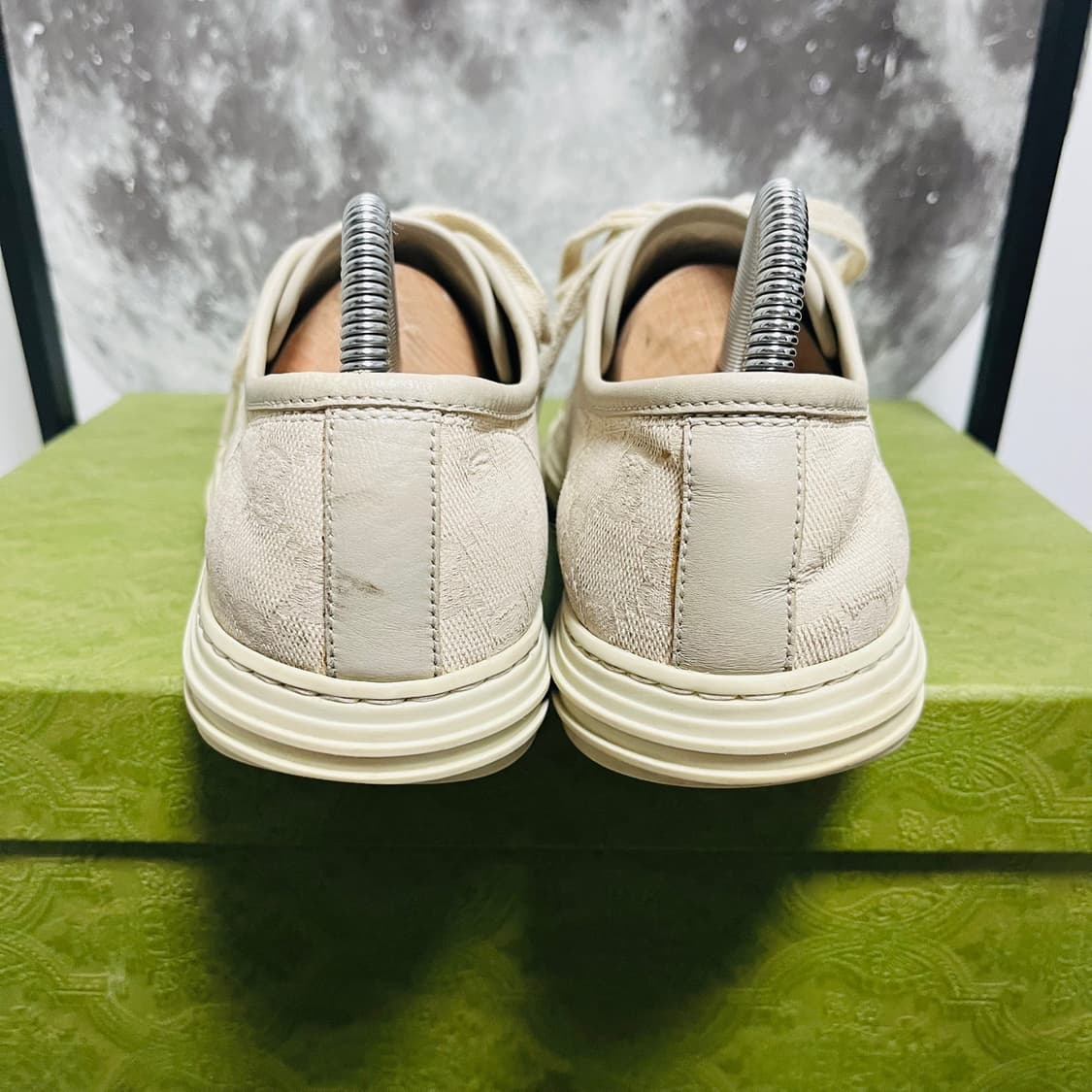  정품 6.5) 구찌 GG로고 캔버스 스니커즈 260~265 상품이미지4