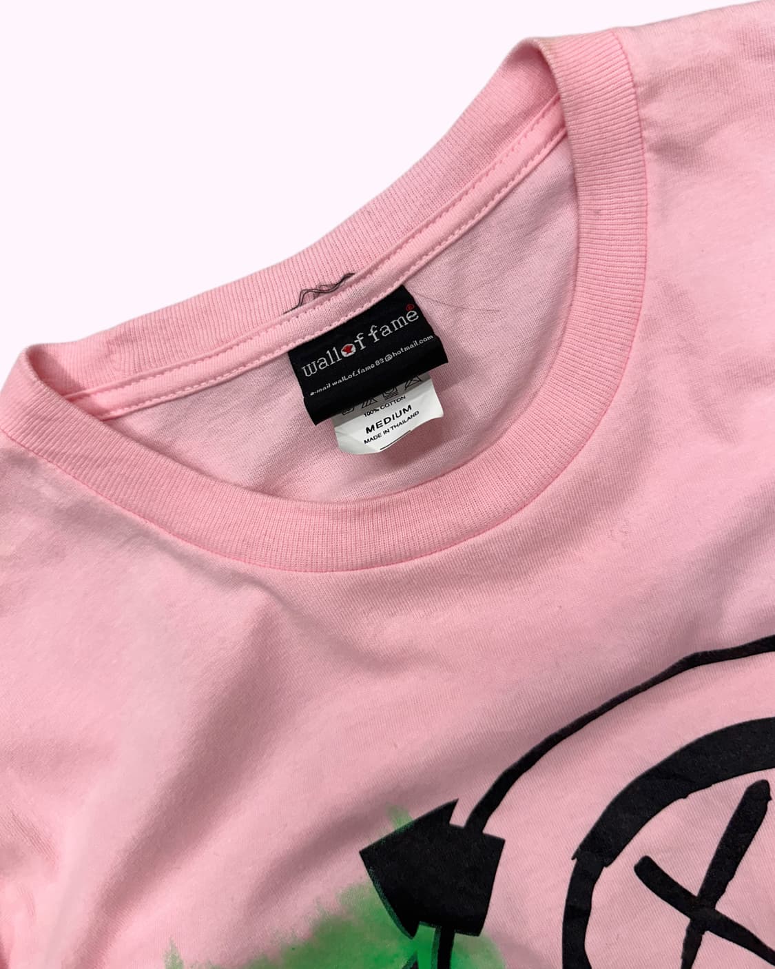 kitsch printing pink t-shirt 상품이미지2