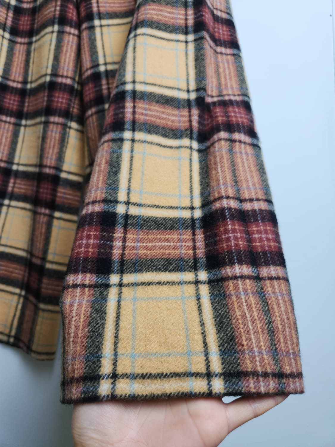 체크 울 와이드팬츠 상품이미지8