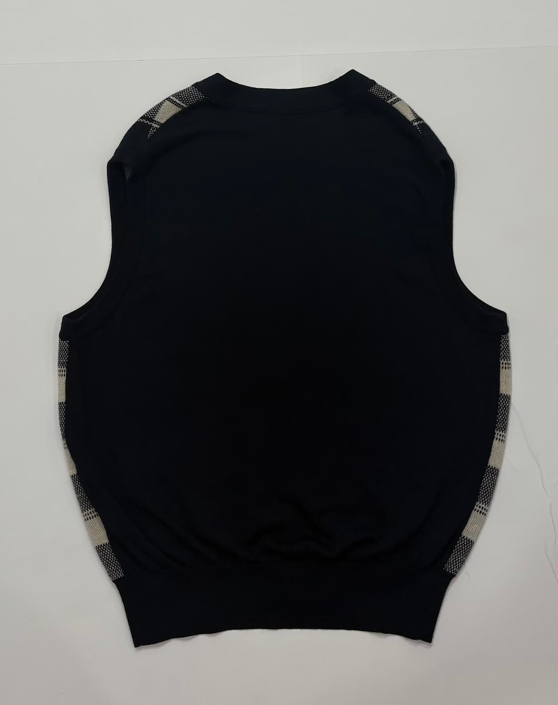 입생로랑 체크 패턴 니트 조끼 베스트 상품이미지4