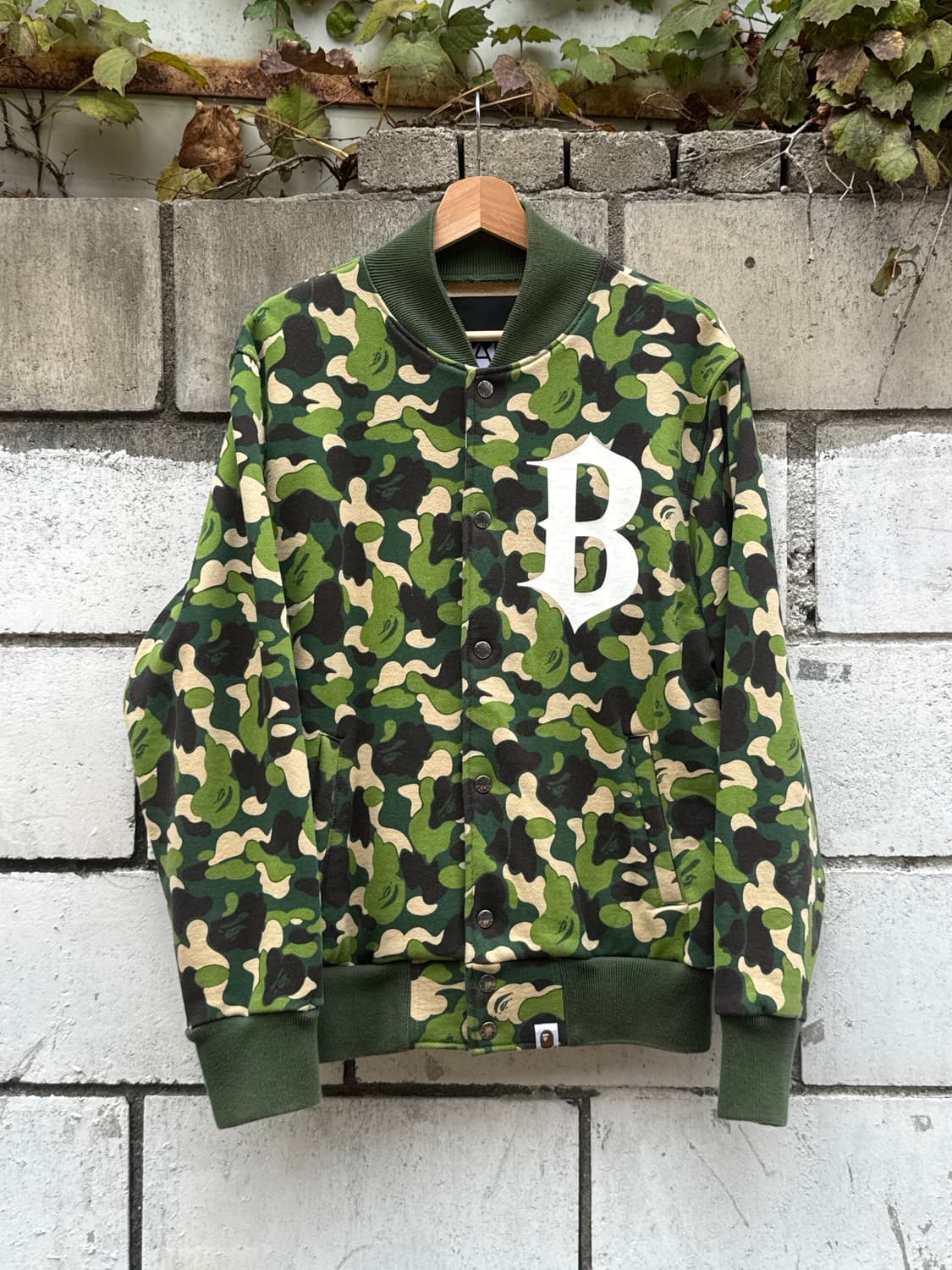 베이프 00s 아카이브 녹계 카모 og 스타디움 자켓 상품이미지1