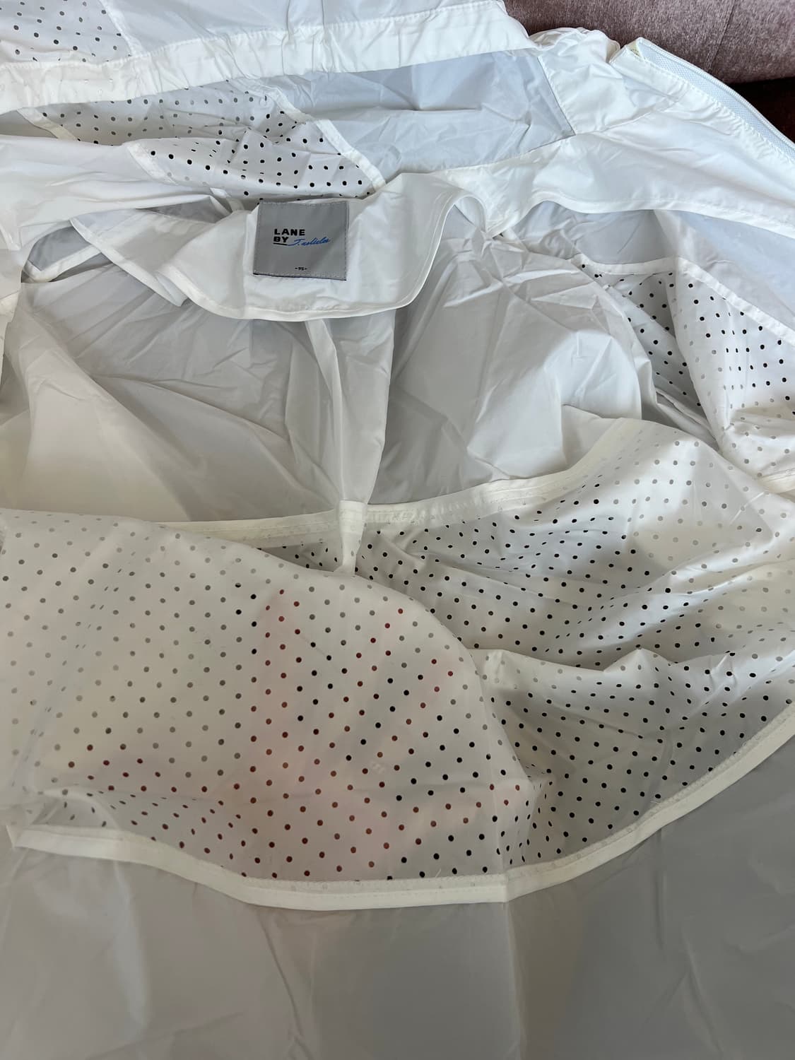 랭바이 LANG BY 여성 화이트 바람막이점퍼 집업점퍼 상품이미지5