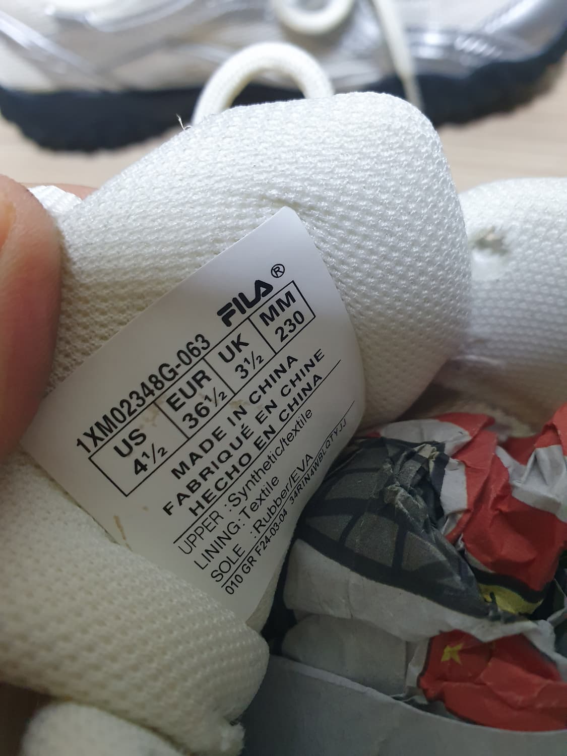 휠라 에샤페 실버 운동화 230 상품이미지8