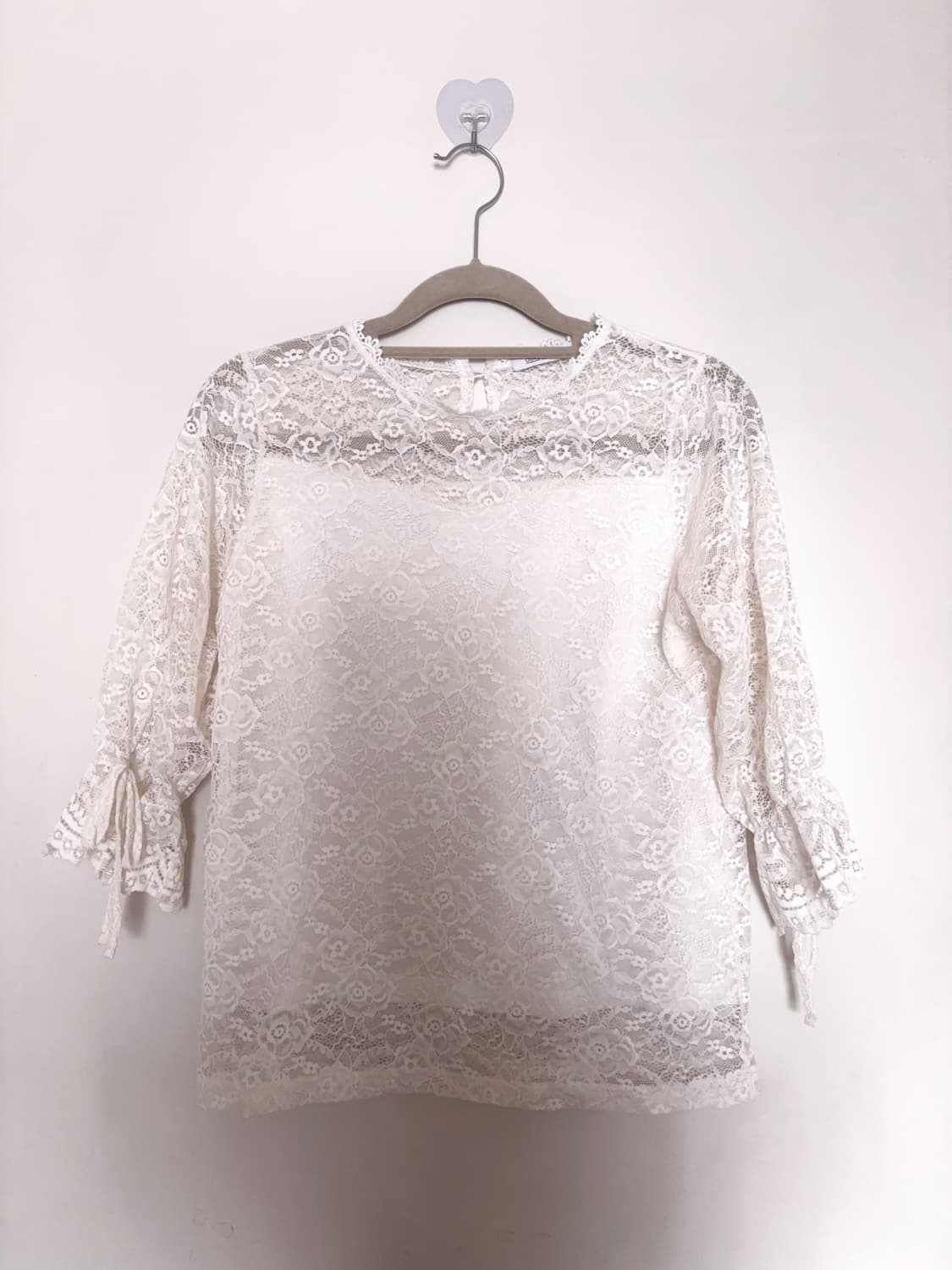 Olive Des Olive 올리브데올리브 레이스 리본 블라우스 (착샷o 상품이미지1