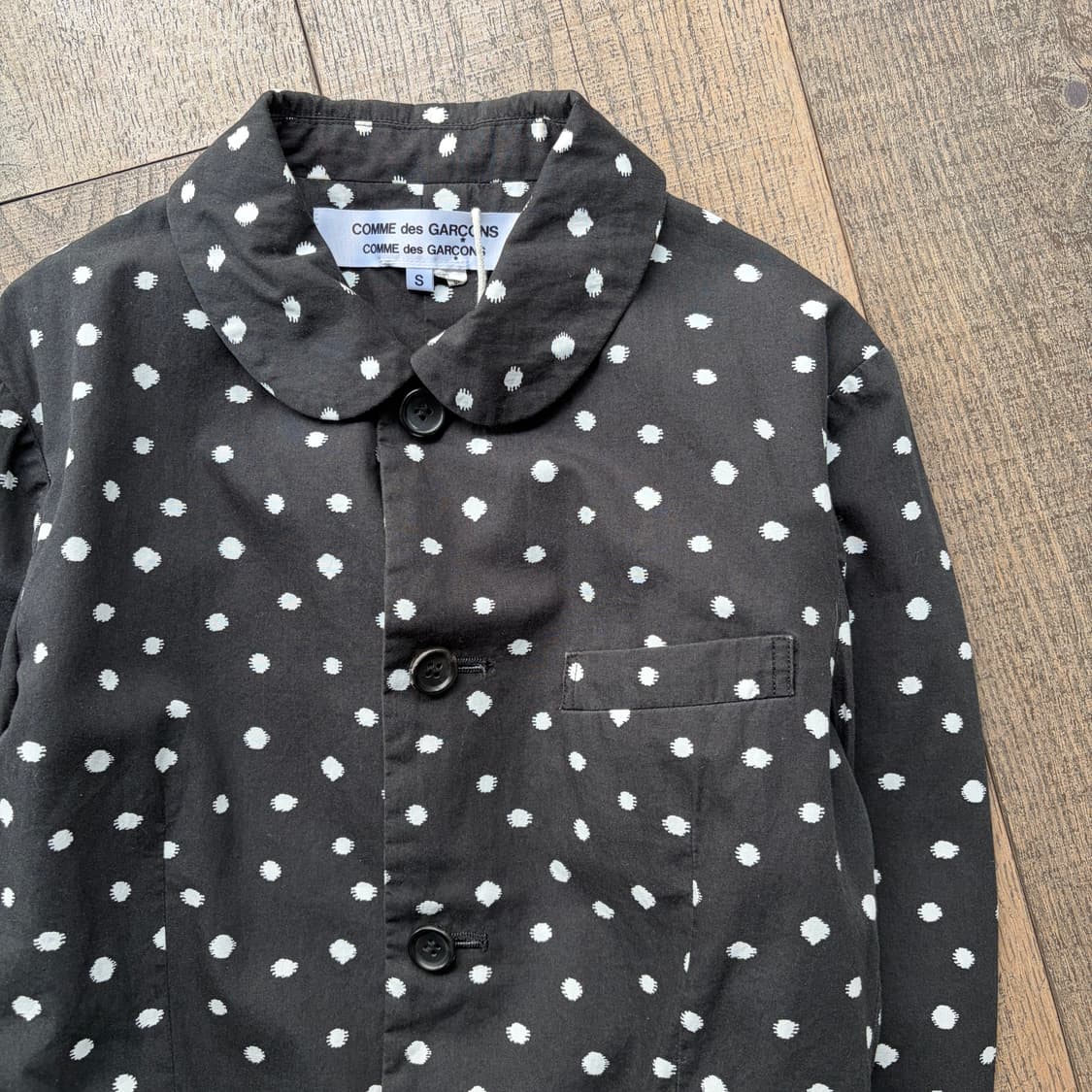 Dot Round Collar Jacket 상품이미지4