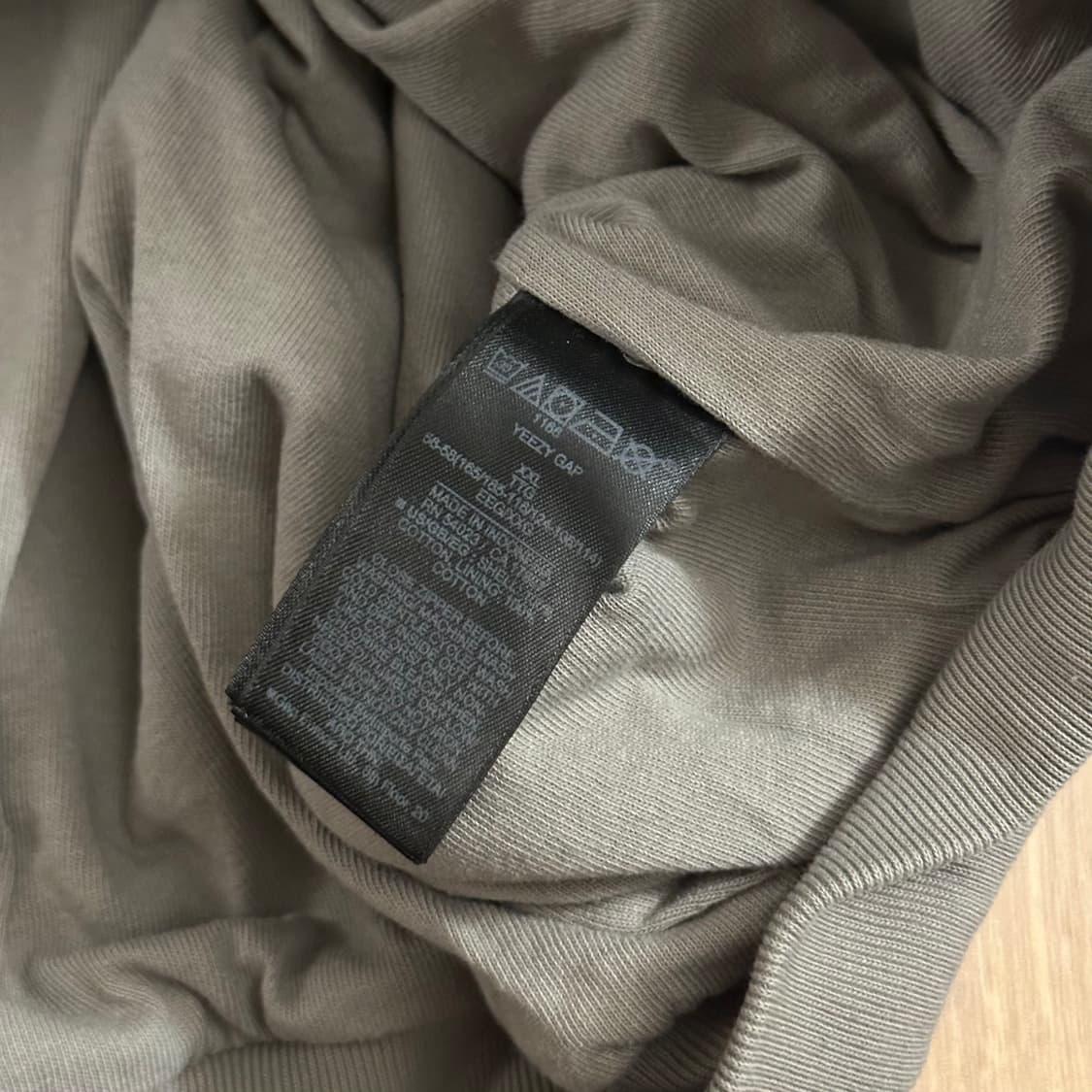 YZY 이지 Zip-Up Hoodie 집업후디 타우페 2XL 상품이미지3