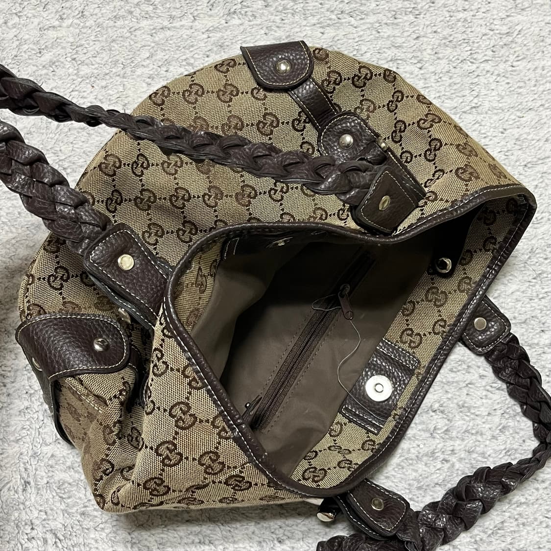 Gucci GG Canvas Pelham Braided Leather S 상품이미지2