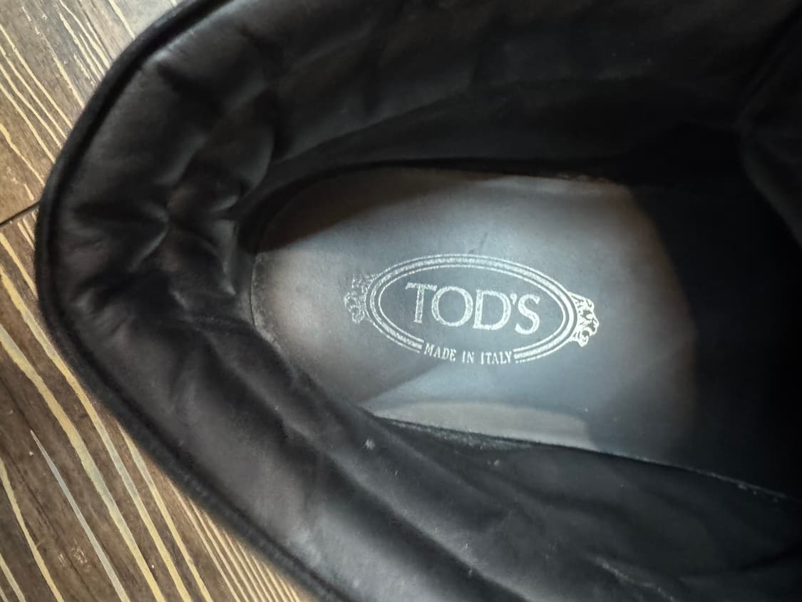 토즈 가죽 하이탑 블랙 스니커즈 270 상품이미지5