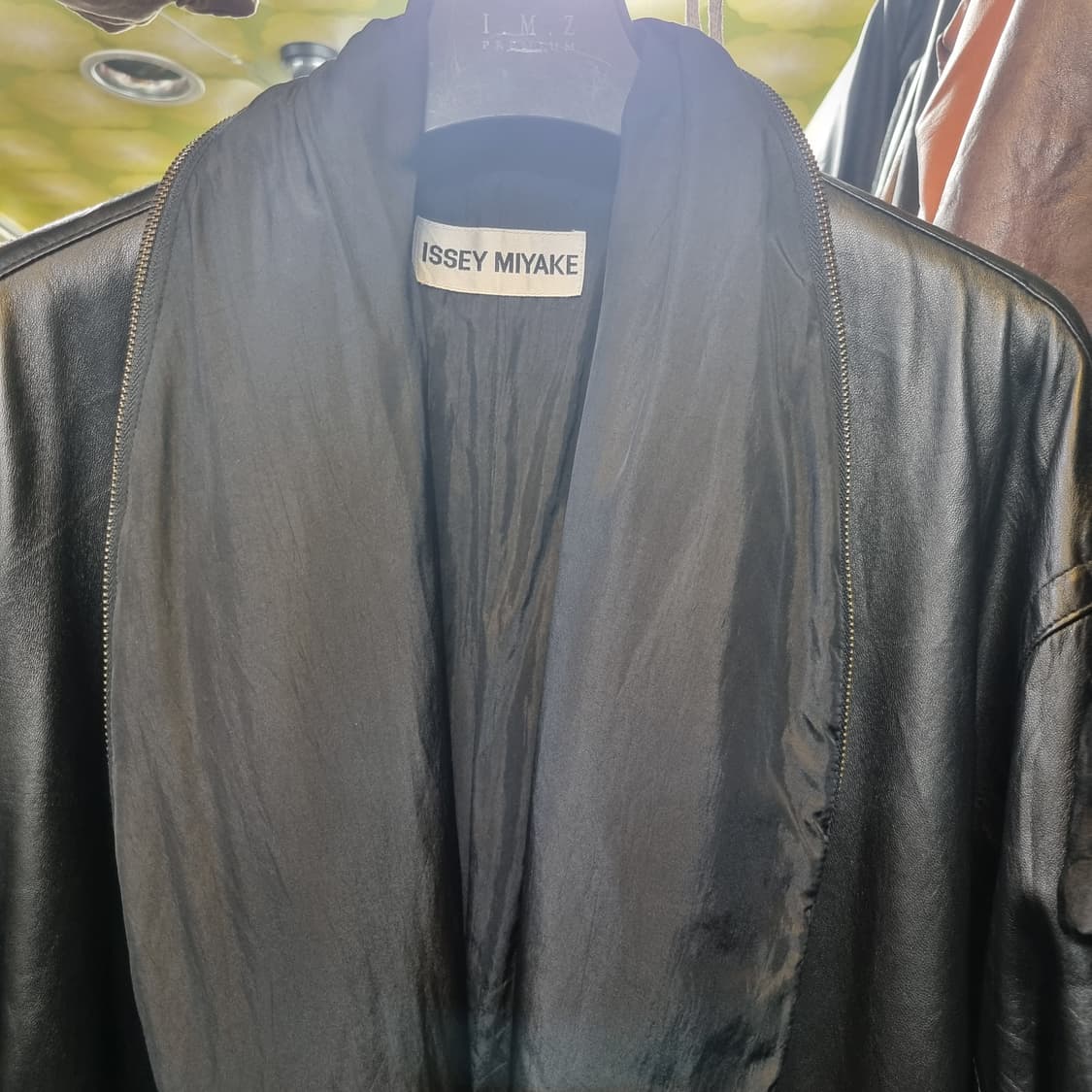 90s 이세이미야케 롱가죽자켓 상품이미지3