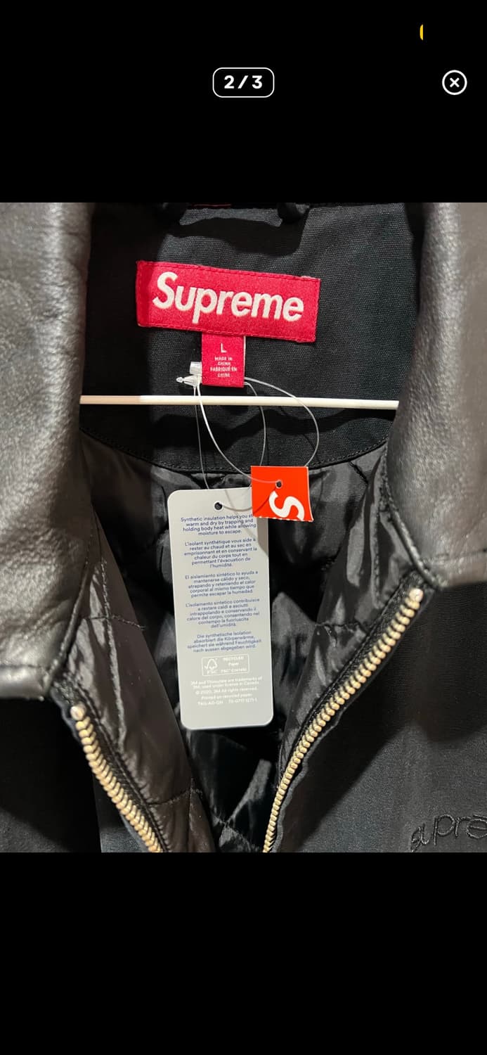 [새상품] 슈프림 레더칼라 유틸리티자켓 24FW 상품이미지4