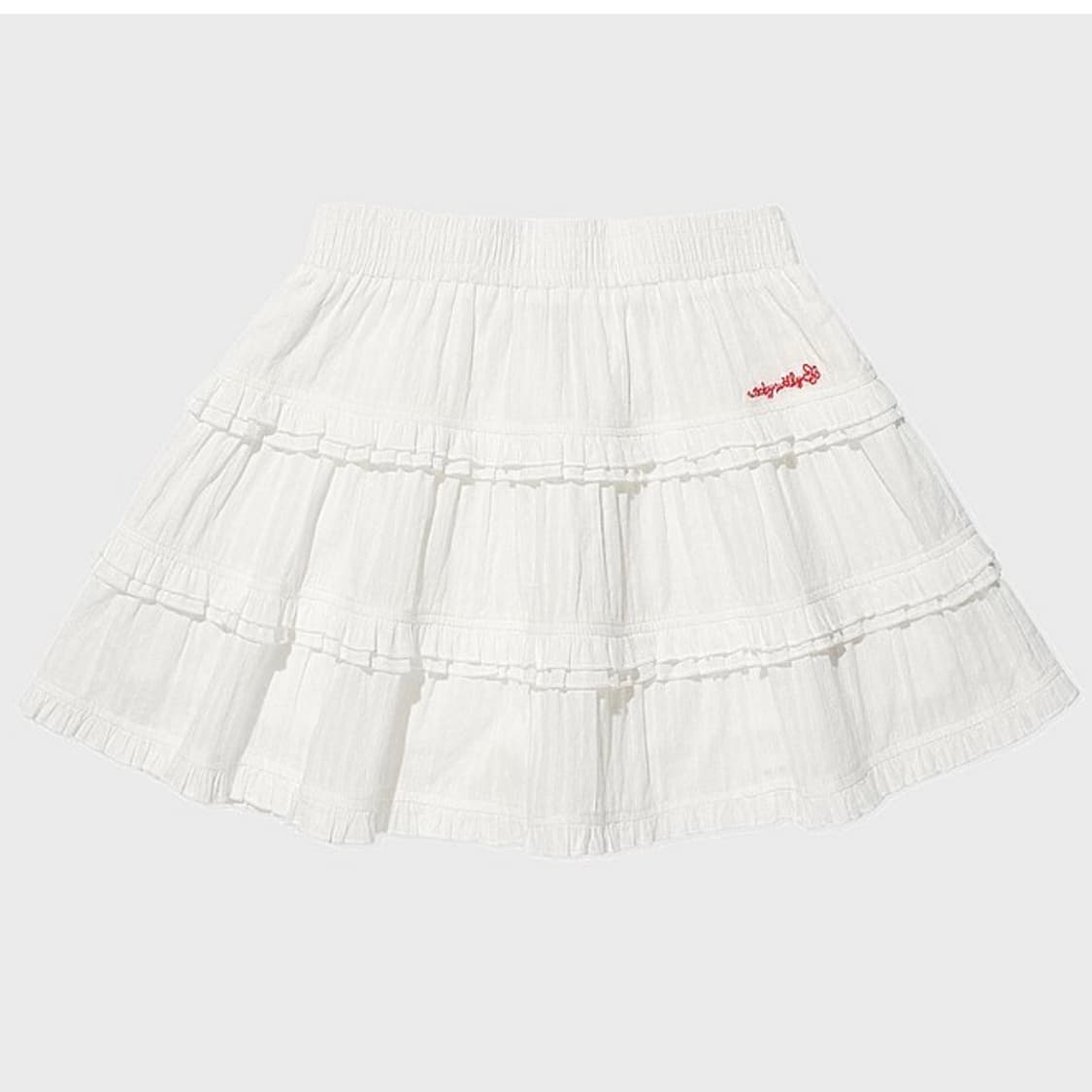 (새상품) 와키윌리 봄신상 스커트 (러플 미니 스커트) 상품이미지1