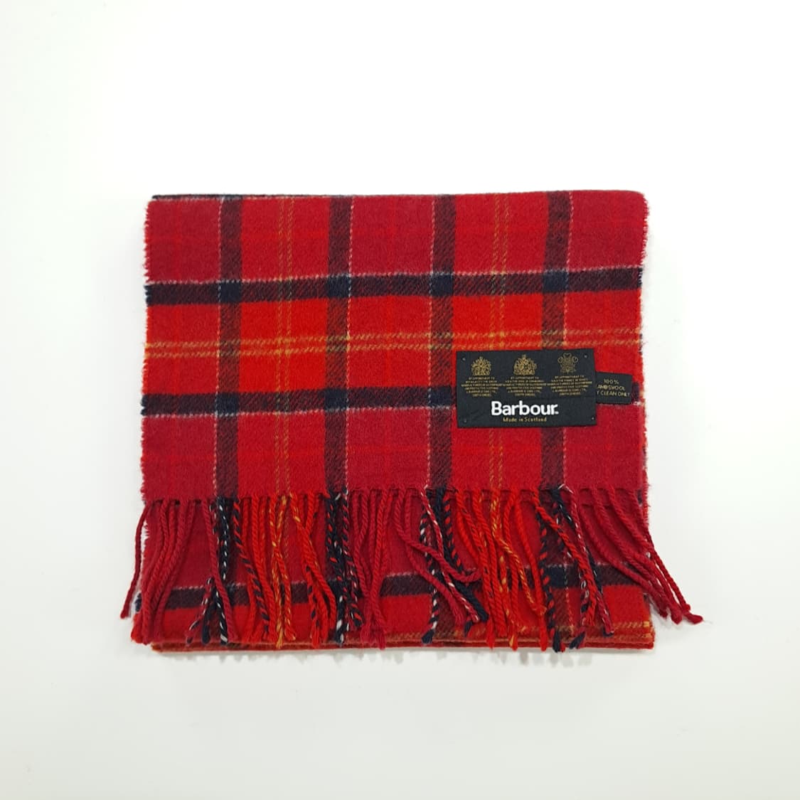 MX308 바버 레드 타탄체크 램스울 목도리 머플러 상품이미지6