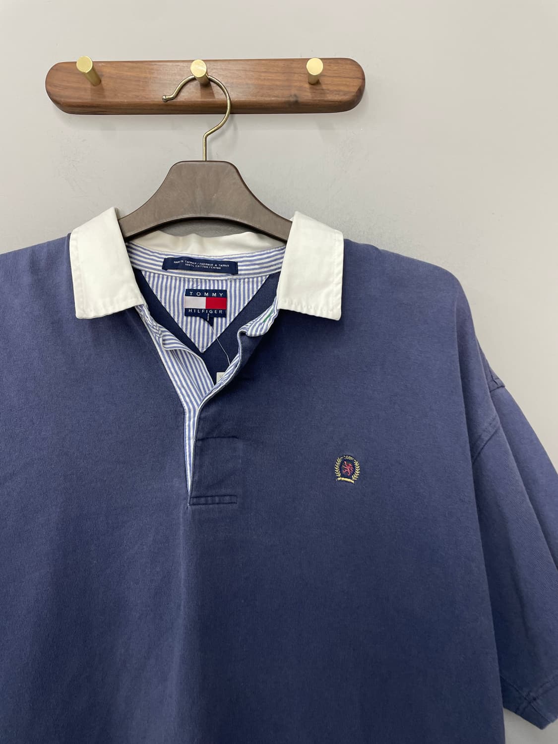 타미힐피커 올드스쿨 로고 네이비 카라 반팔 H2559 상품이미지3