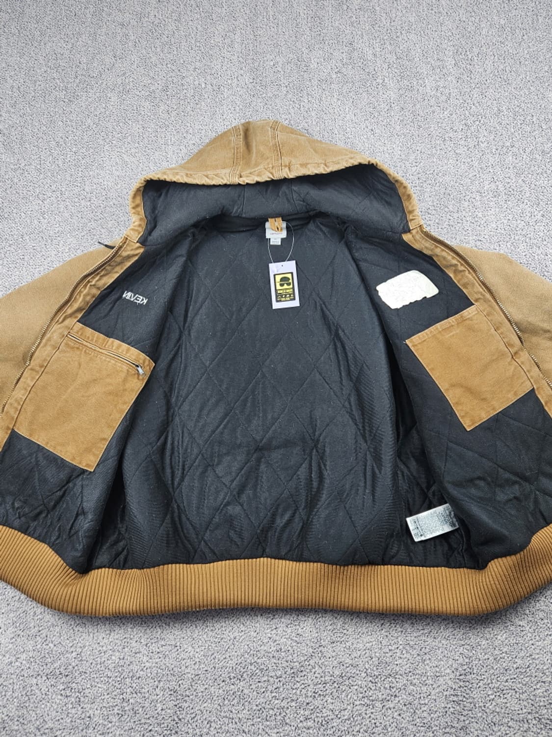 칼하트 J130 엘보패치드 캔버스 액티브 워크 자켓 (XL)/ 10261 상품이미지10