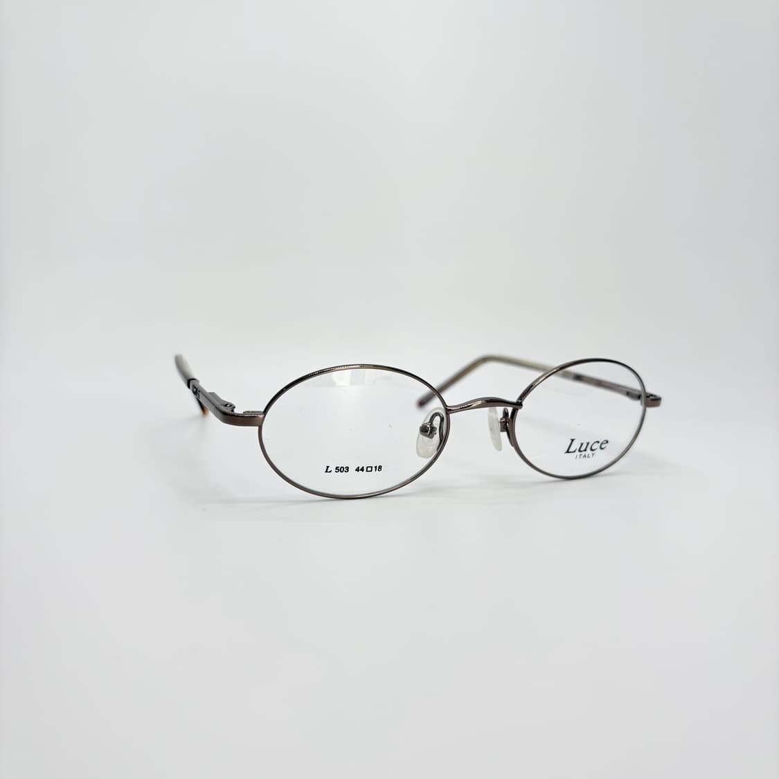 LUCE 브라운 오벌 키즈용 안경 상품이미지2