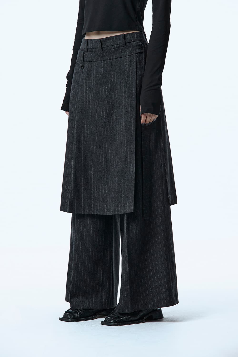 (새상품) 트리밍버드 Overlap Pants,차콜,3사이즈 상품이미지2