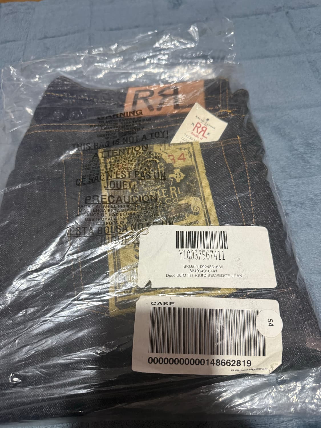 rrl slim fit rigid selvesge jean 상품이미지8