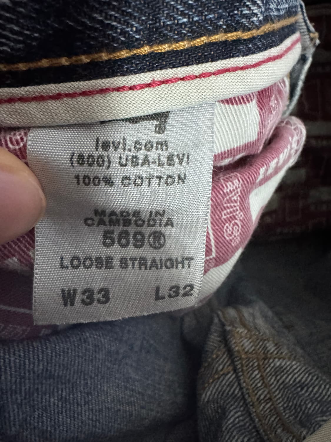 리바이스 569 로우 스트레이트 핏 빈티지 워싱 데님팬츠 상품이미지4