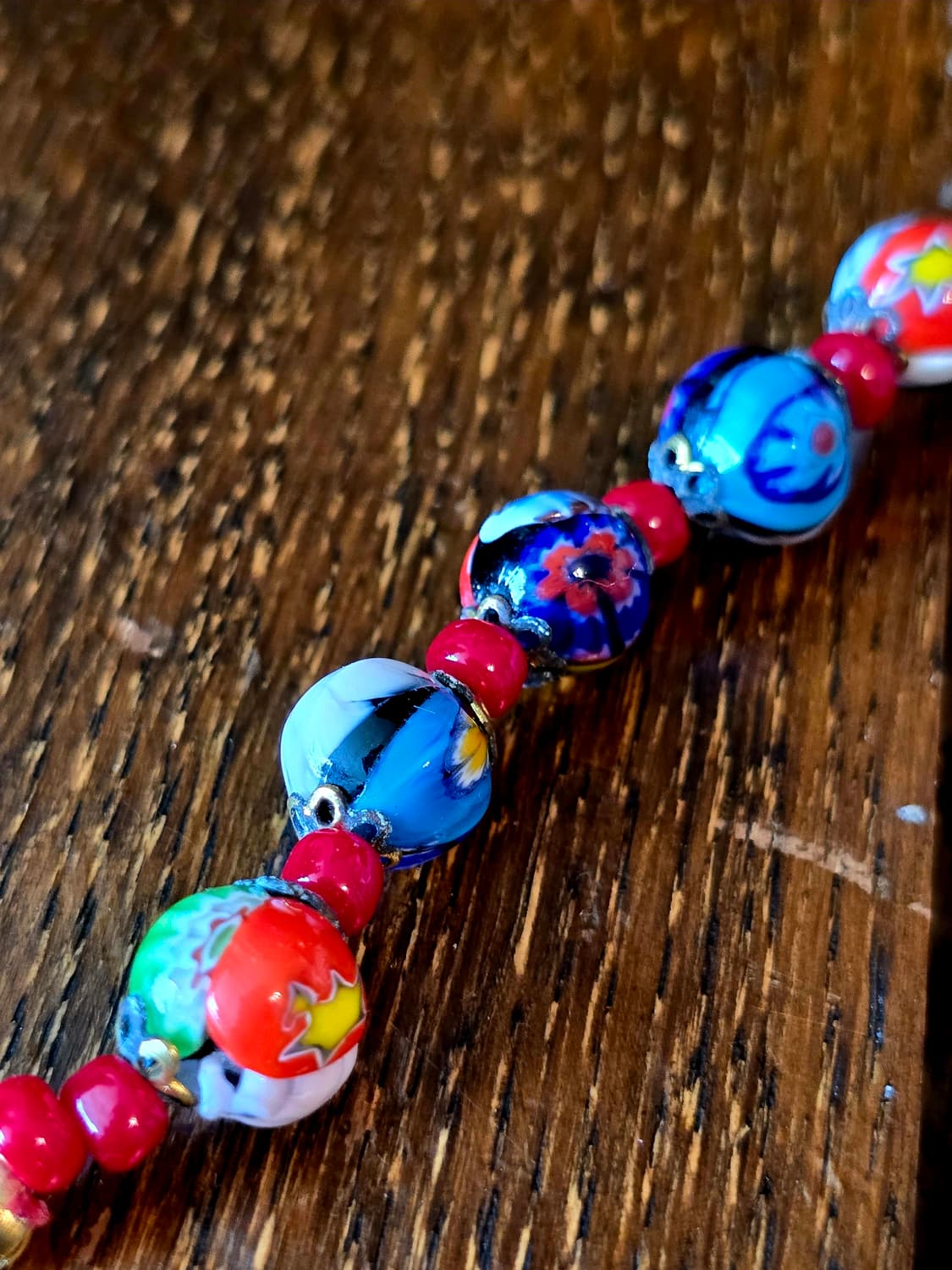 🇮🇹90's 빈티지 이탈리아 무라노 밀리피오리 글라스 팔찌 상품이미지6