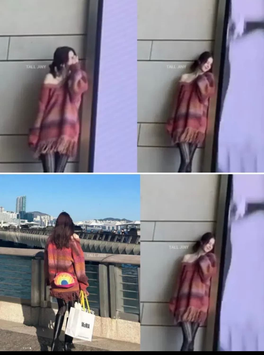 원진스튜디오 한소희 머플러니트 원피스 상품이미지3