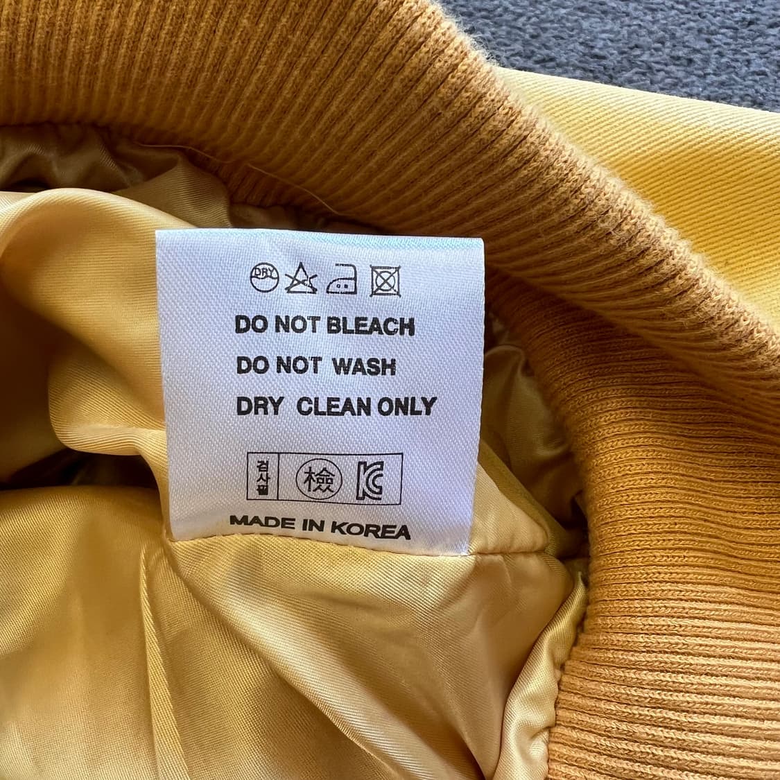 DEJAVU 옐로우 봄버 자켓 상품이미지7