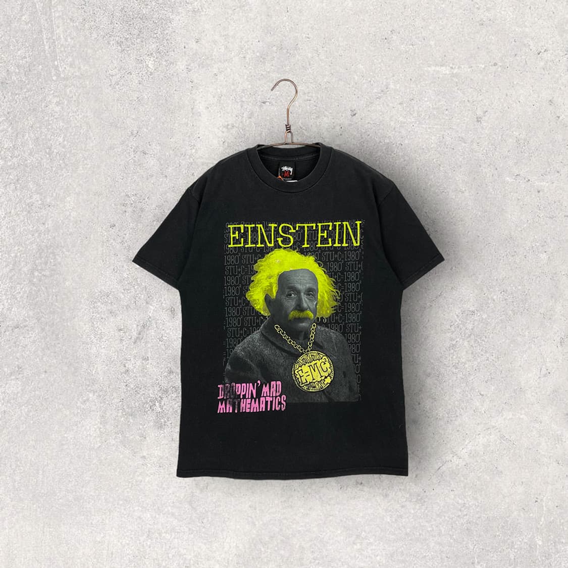 스투시 00‘s 아인슈타인 프린팅 반팔 상품이미지1