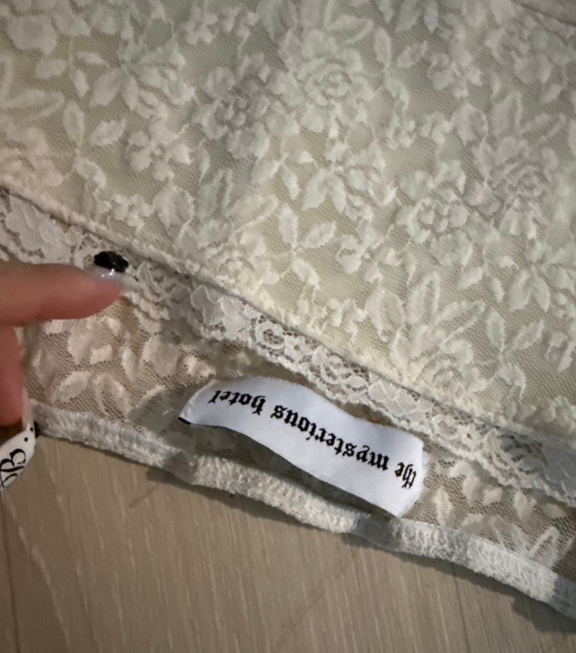 더미스테리어스호텔 레이스 코르셋 나시 상품이미지3