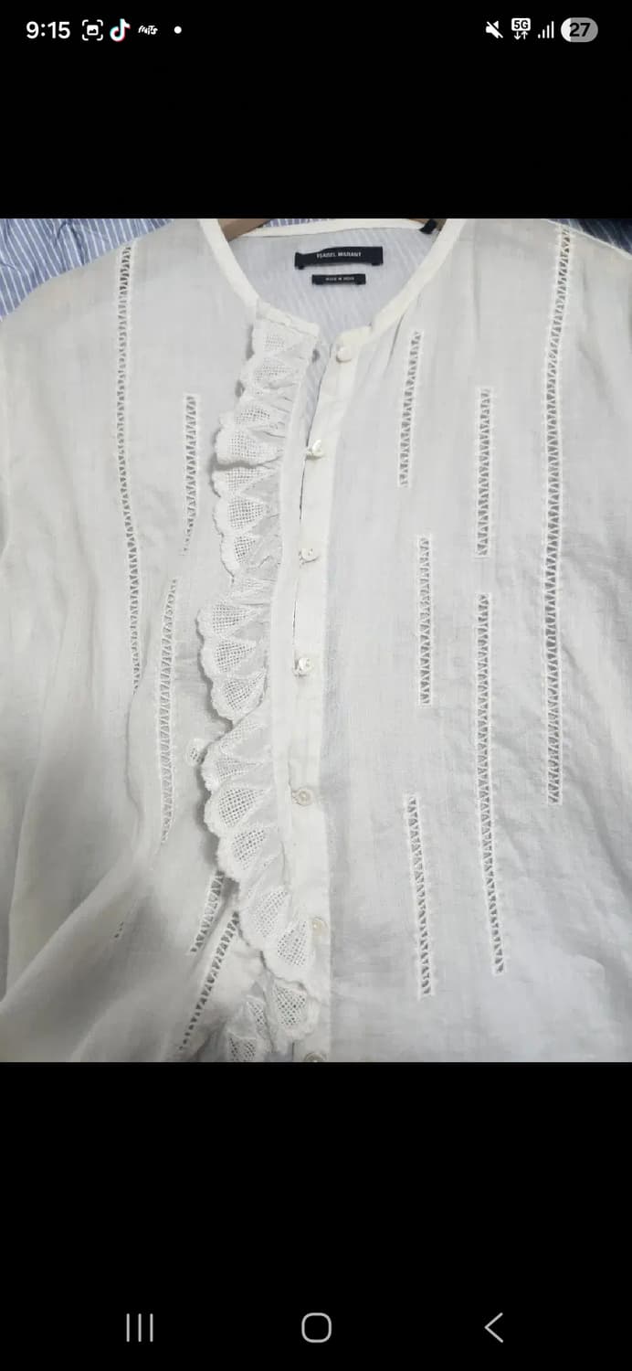 이자벨마랑IsabelMarant 에뚜왈 모시 블라우스 36 상품이미지3