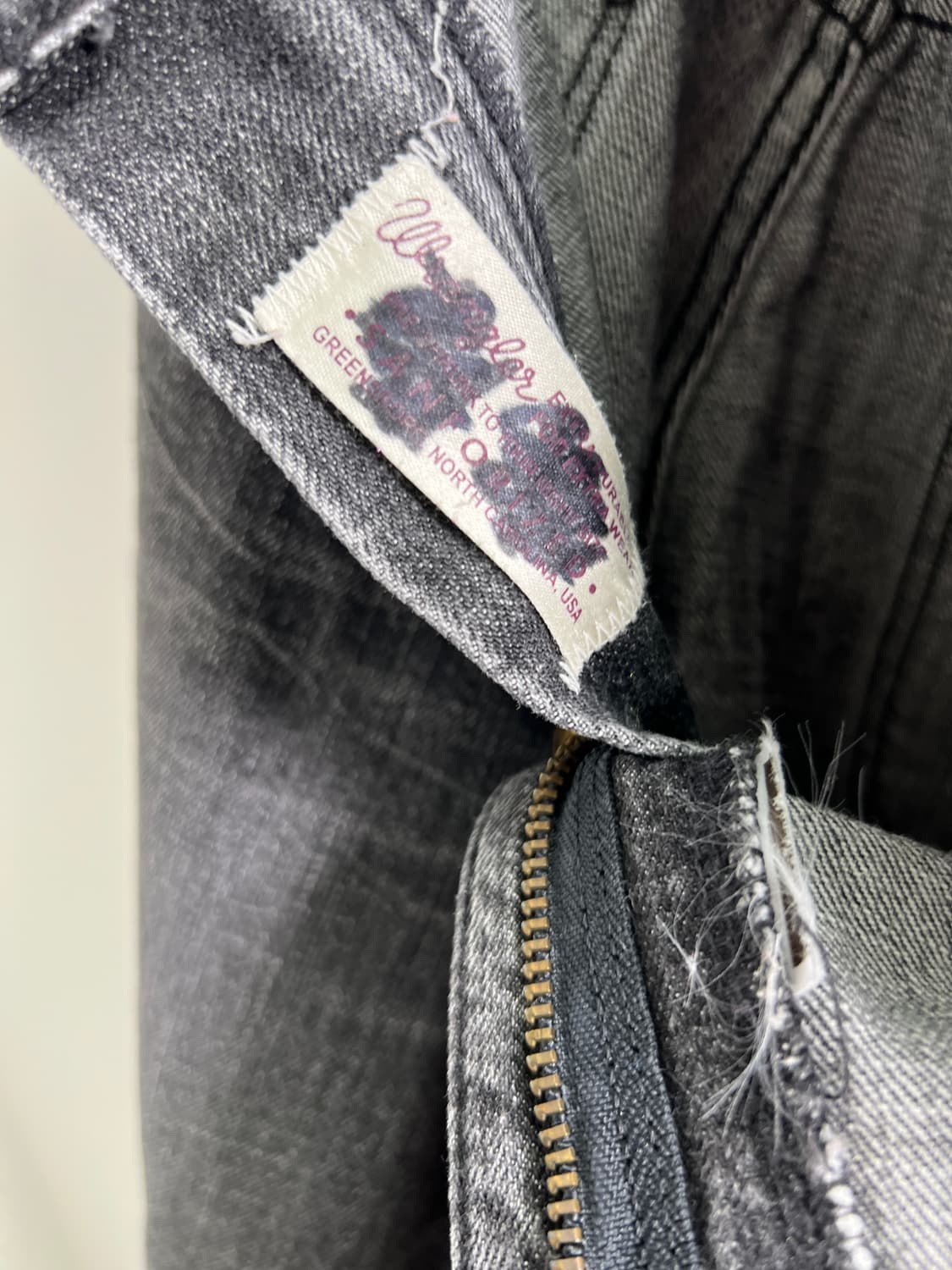 랭글러 빈티지 블랙 워싱 부츠컷 데님 팬츠 상품이미지9