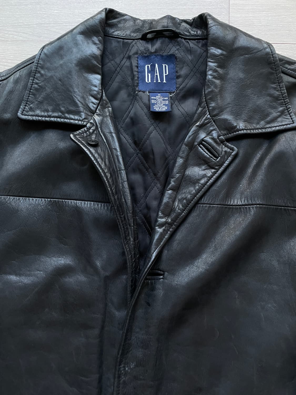 90s 올드갭 레더 카코트 gap carcoat 상품이미지4