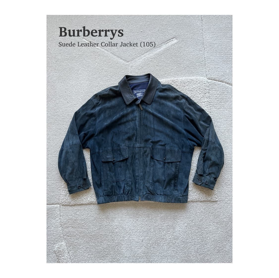버버리 스웨이드 레더 카라 자켓 (105) 상품이미지1