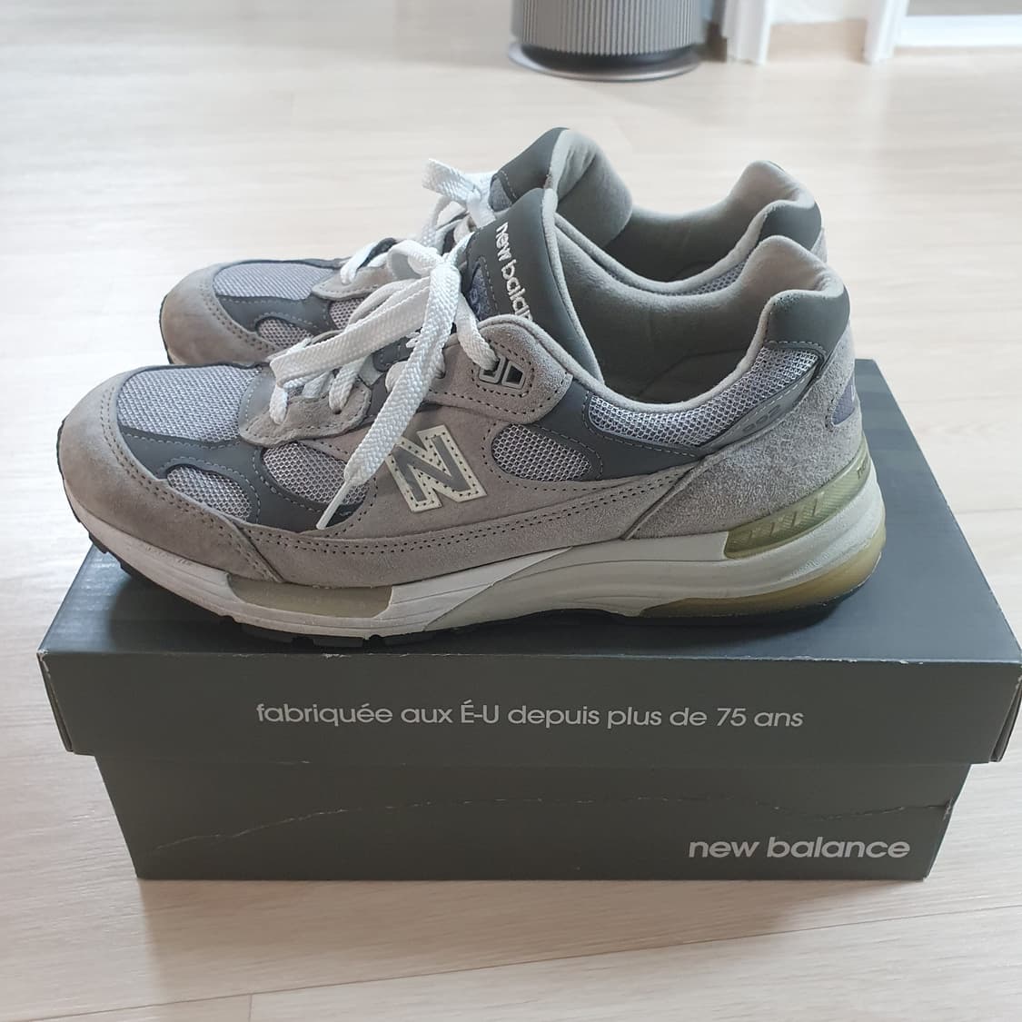 뉴발란스 992 그레이 265 뉴코탭 크림택 번개케어택 상품이미지2