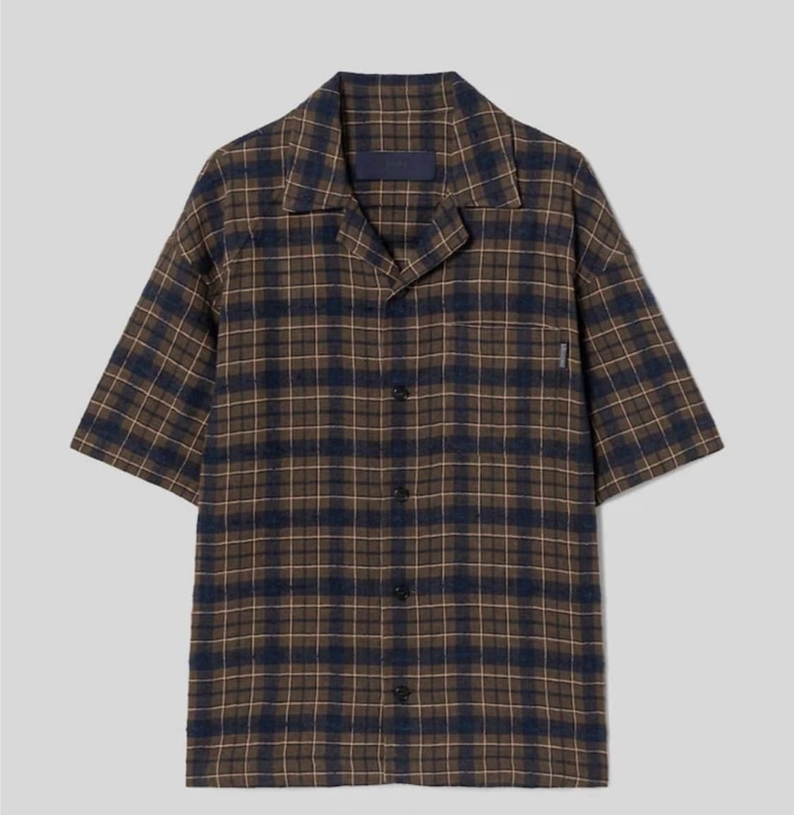 25SS 준지 콤마 체크 오픈 카라 셔츠 48 상품이미지1