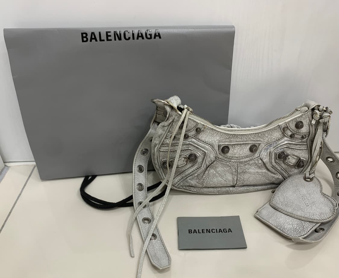 [XS]발렌시아가 르카골 숄더백 더티이펙트 화이트 가방 크로스백 엑스스몰 상품이미지1