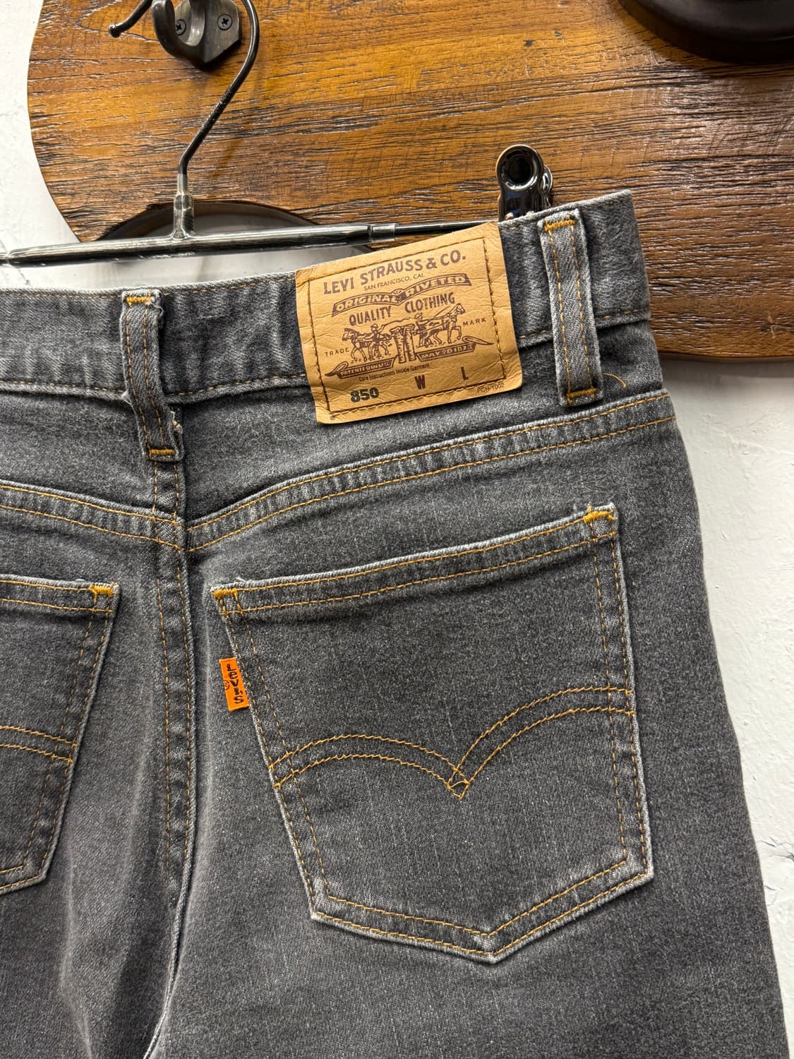 00s Levi's 850 Orange Tab Bootcut Grey D 상품이미지3