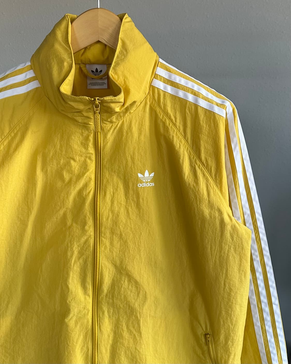 [S]아디다스 트레포일 빅로고 병아리 바람막이 상품이미지5