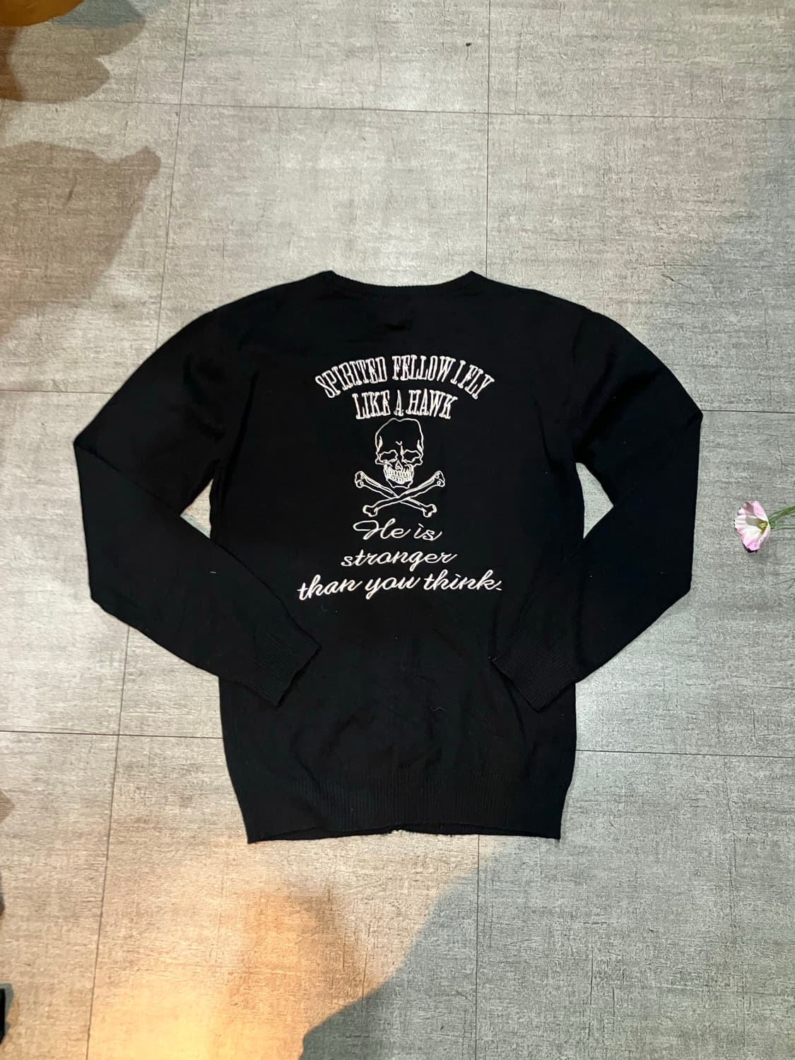 일본빈티지 Spiriteofellowifly 오리엔탈펑크갸루 니트가디건 상품이미지1